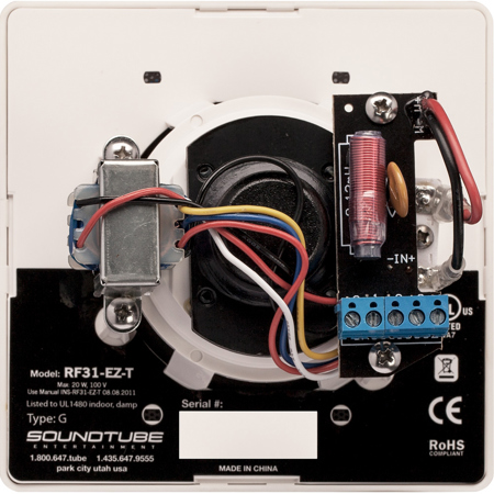 RF31-EZ-T 3" Neo Motor Ceiling Speaker with Transformer, White