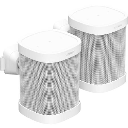 Sonos Wall Mount for Sonos One, One SL, Play:1, White, Pair S1WMPWW1