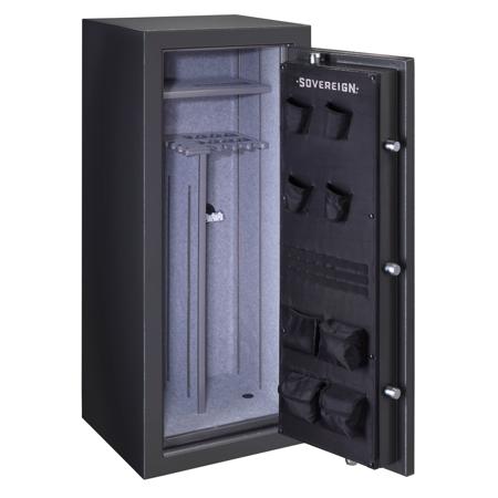 Stack-On 22-Gun Capacity Safe with Electronic Lock, Textured Gray