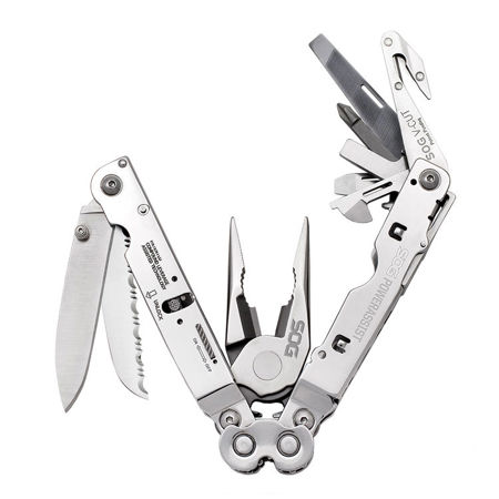 SOG PowerAssist Multi-Tool with Nylon Pouch, Satin Polish