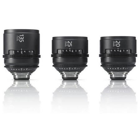 Sony SCL-PK3/F PL Mount Lenses, 3 Lens Kit
