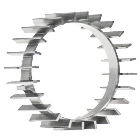 SolidDrive Heat Sink for SD-1 Wood Surface Mount Actuator, Chrome