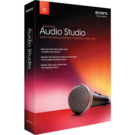 Sony Sound Forge Audio Studio 10 Audio Software