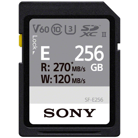 Sony SF-E Series UHS-II U3 Class 10 SDXC Memory Card 256GB