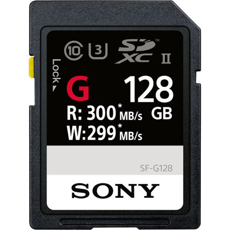 Sony 128GB SF-G Series UHS-II U3 Class 10 SDXC Memory Card