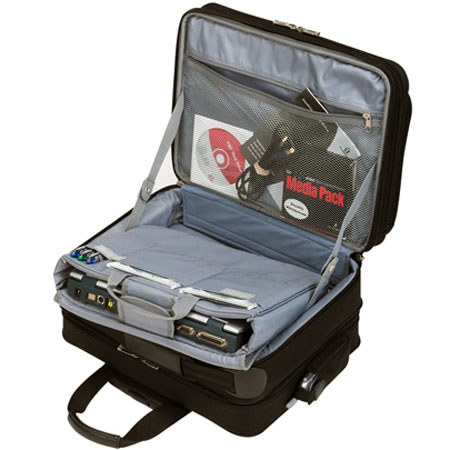 Solo 15.6" Smart Strap Rolling Laptop Case Color: Black.