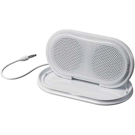 Sony SRSTP1 Slim Travel Stereo Speaker White, iPod MP3
