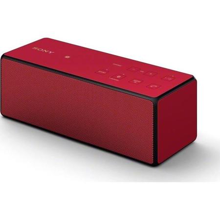 Sony SRS-X3 Wireless Bluetooth 2.1 Speaker with NFC, Single, Red
