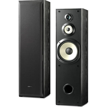 Sony SS-F5000 3 Way Floor Standing Speakers, Pair, Blk