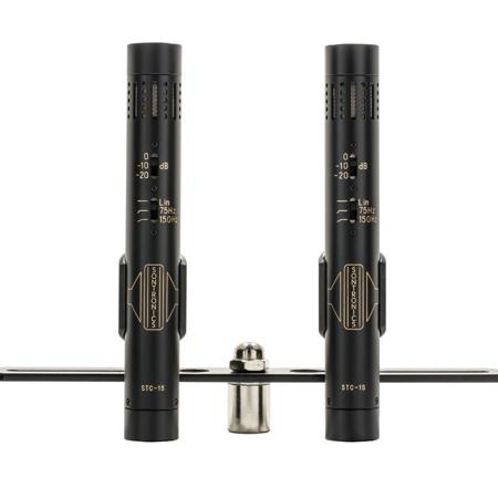 Sontronics STC-1S Small-Diaphragm Pencil Cardioid Condenser Mic, Black, Pair
