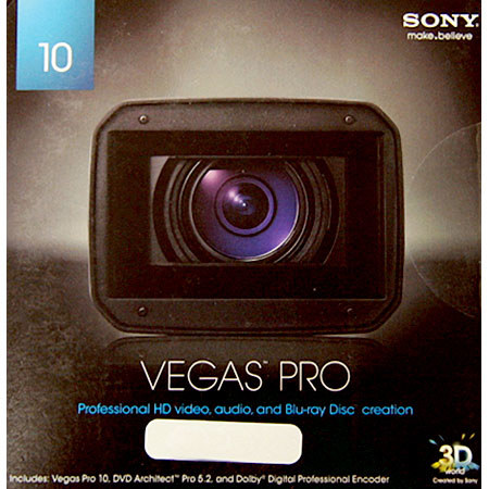 Sony Vegas Pro 10, Packed in a Slip Sleeve