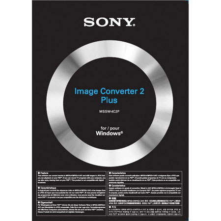 Sony Image Converter 2 Plus Software, Video Scan Converter for Windows.