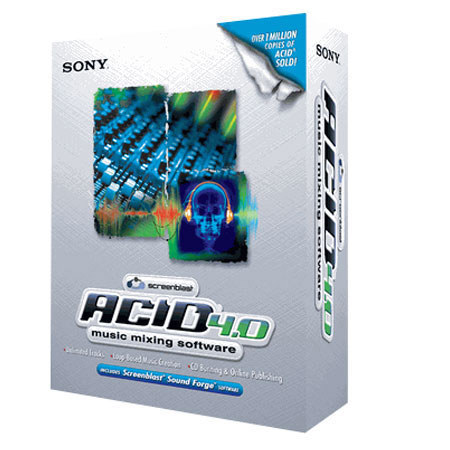 Sony Screenblast Acid 4.0 Musical Editing Software.