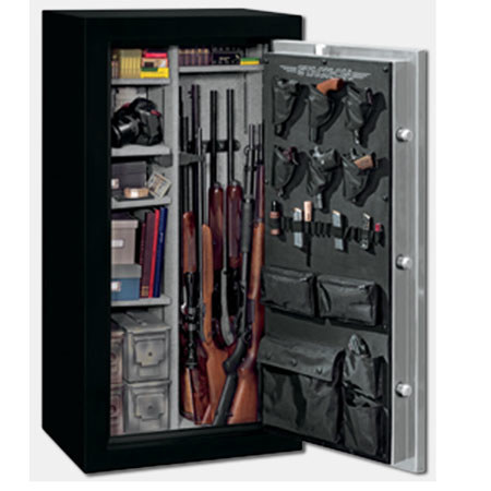 Stack-On 22 Gun Fire/Waterproof Electronic Lock Safe, Matte Black/Gray