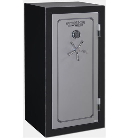 Stack-On 28 Gun Fire/Waterproof Electronic Lock Safe, Matte Black/Gray