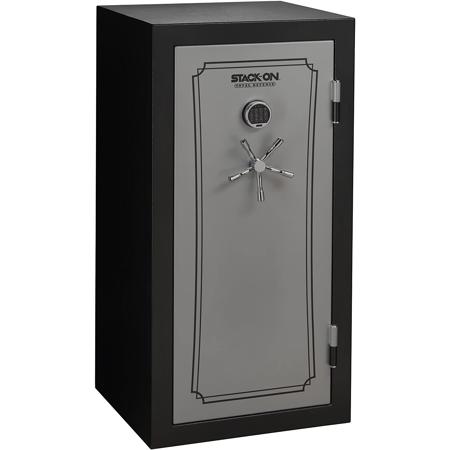 Stack-On 36-40 Gun Capacity Safe with Combination Lock, Matte Black/Silver