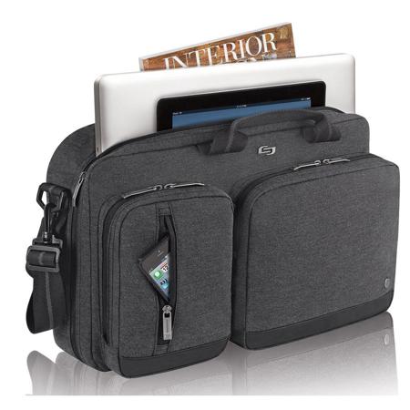 Solo Bags 15.6" Urban Hybrid Briefcase, Gray