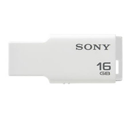 Sony 16GB Micro Vault TINY Series USB Flash Drive, White