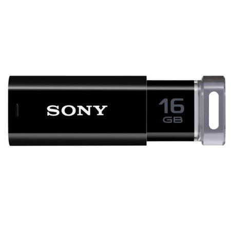 Sony 16GB Micro Vault Click USB 2.0 Flash Drive, Black
