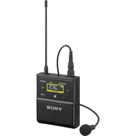 Sony UTX-B40 Wireless Bodypack Transmitter with Omni Lavalier Mic, 14UC: 470 to 542MHz