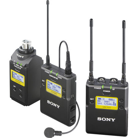 Sony UWP-D16/30 Plug-on & Lavalier Combo Mic System, UHF Channels 30/36, 38/41