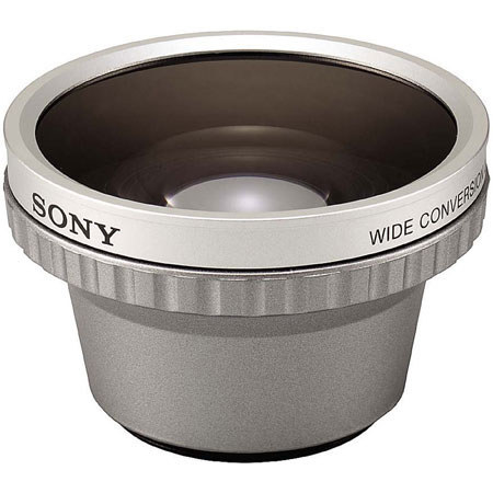 Sony 0.6x Wide Angle Auxiliary Lens for Camcorders with 37mm Threaded Lenses.