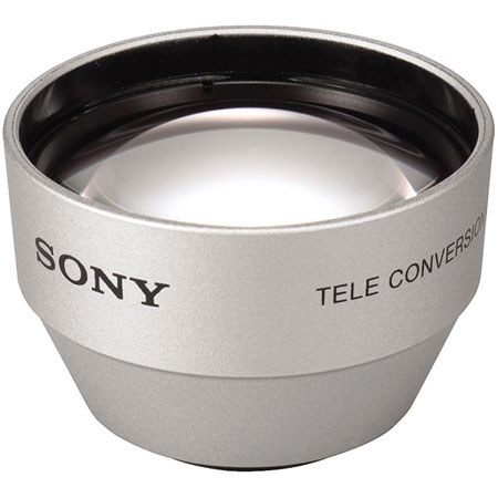 Sony 2.0x Telephoto Auxiliary Lens for Camcorders with 25mm Threaded Lenses