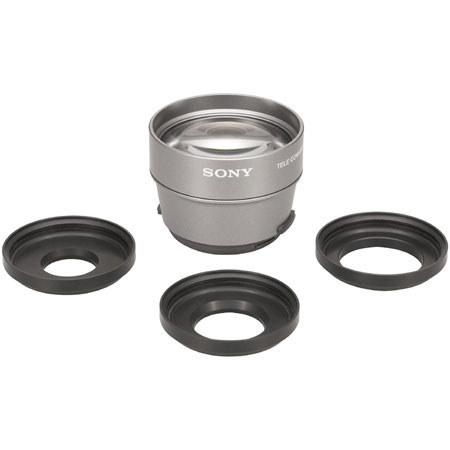Sony VCLHA20 33mm 2.0x Telephoto Lens, Adaptor Rings