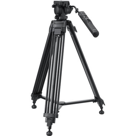 Sony VCT-VPR100 2-section Aluminum Tripod with 2-Way Pan Head - Black
