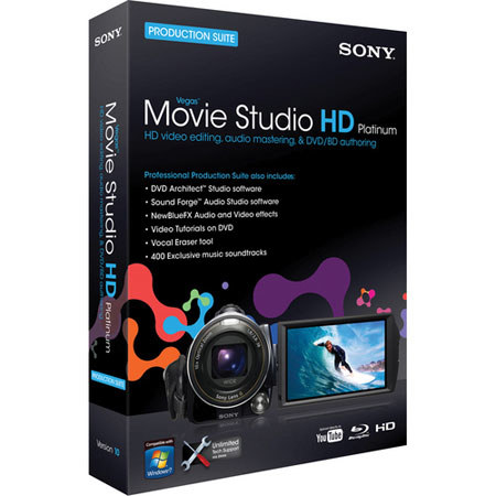Sony Vegas Movie Studio HD Platinum 10 Suite, Tier 3