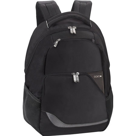 Solo VTR724-4/28 16" Laptop Backpack, Black/White