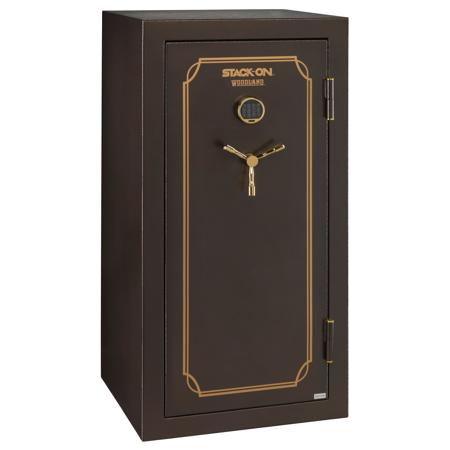 Stack-On 36-40 Gun Capacity Safe with Back-lit Electronic Lock, Brown Hammertone