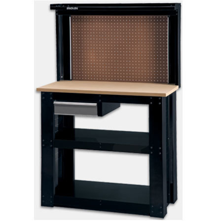 Stack-On RTA Steel Reloading Workbench with Back Wall