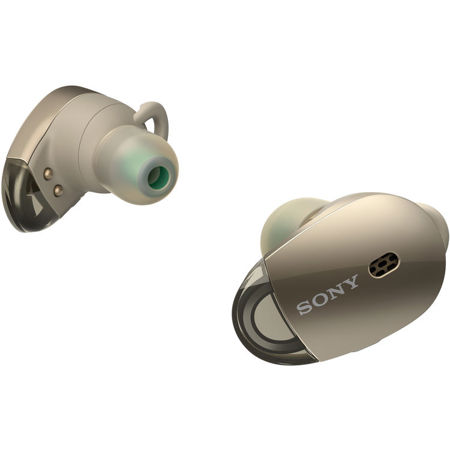 Sony WF-1000X Truly Wireless Noise Canceling In-Ear Headphones with Mic, Gold