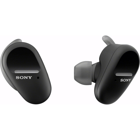 Sony WF-SP800N Truly Wireless Compact Noise-Canceling In-Ear Headphones for Sports, Black