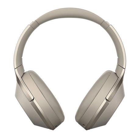 Sony 1000XM2 Headband-Style Wireless Headphones with Built-In Mic, Gold