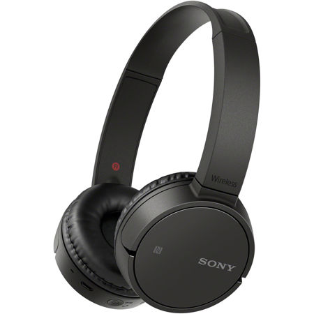 Sony WH-CH500 Stamina Wireless On-Ear Headphones with Microphone, Black