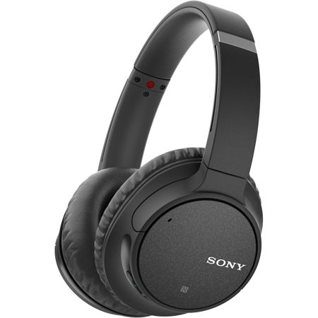 Sony WH-CH700N Wireless Noise-Canceling Over-Ear Headphones with Mic, Black