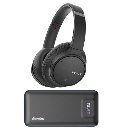 Sony WH-CH700N Wireless Noise-Cancel Over-Ear Headphones with Mic Black W/Power
