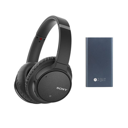 Sony WH-CH700N Wireless Noise-Canceling Headphones with Mic Black W/Orbit Chargr