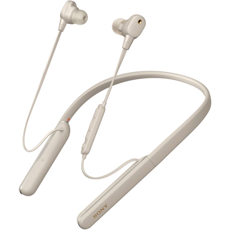 Sony WI-1000XM2 Wireless Noise-Canceling Neckband In-Ear Headphones, Silver