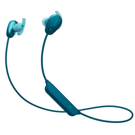 Sony WI-SP600N Wireless Noise-Canceling In-Ear Sports Headphones with Mic, Blue