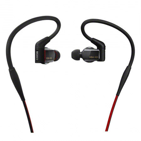 Sony XBA-H3 Hybrid 3-Way In-Ear Headphones, In-Line Mic