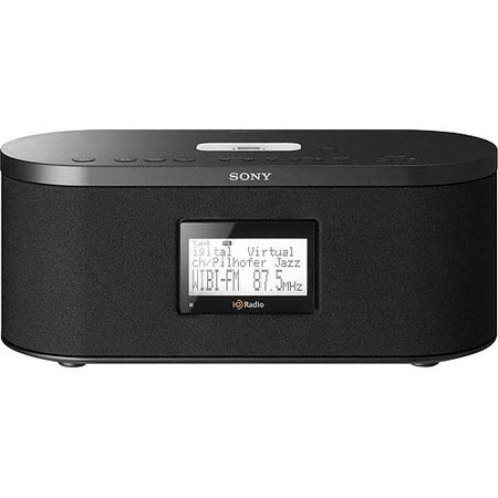 Sony XDRS10HDIP HD Radio/Clock Dock for iPod, Black