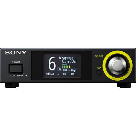 Sony DWZ Series ZRXHR70 Digital Wireless Half-Rack Size Receiver for DWZ-M70 Wireless System, 2402.0-2478.5MHz Frequency Range