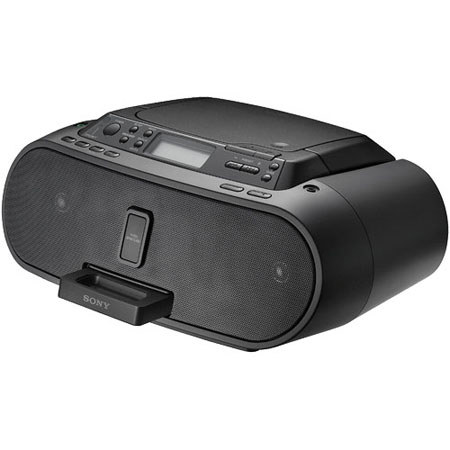 Sony ZS-S2IP CD Boombox with Dock for iPod, Black