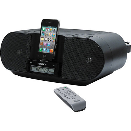 Sony ZSS3IPBLACKN CD Boombox for iPhone and iPod