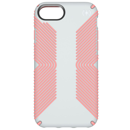 Speck Presidio Grip Case for iPhone 8/7/6s/6 - Dove Grey/Tart Pink