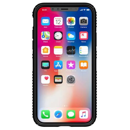 Speck Presidio Grip Case for iPhone X - Black/Black