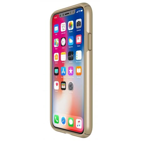 Speck Presidio Metallic Case for iPhone X, Pale Yellow Gold